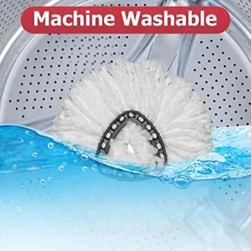 6 Pack Spin Mop Replacement Head for Easy Cleaning