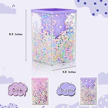 2 Pieces Cute Bubble Pen Holder Multi-purpose Desktop Organizer Back to School Gift Kawaii Office Su...