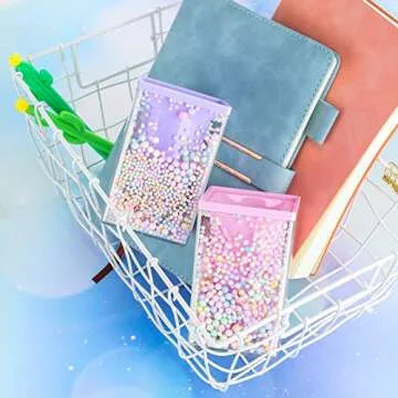 2 Pieces Cute Bubble Pen Holder Multi-purpose Desktop Organizer Back to School Gift Kawaii Office Supplies Pastel Desk Accessories Stationery Makeup Brush Holder with Bubble Ball(Pink and Purple)