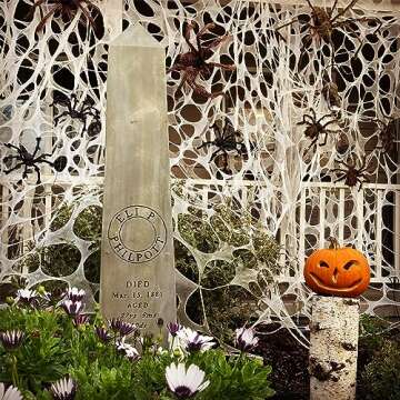 Giant Halloween Spider Web - Stretchy, Flexible Decor