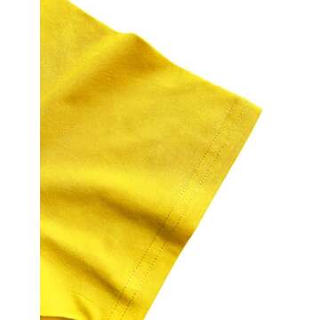 DANVOUY Womens O-Neck If My Mouth Doesn't Say It My Face Definitely Will T Shirt Yellow Small