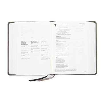 CSB He Reads Truth Bible, Smoke LeatherTouch, Black Letter, Wide Margins, Journaling Space, Study Tools, Reading Plans, Maps, Charts, Easy-to-Read Bible Serif Type