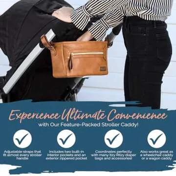 Itzy Ritzy Stylish Stroller Caddy for Busy Parents