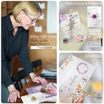 Thick Translucent Vellum Paper for Crafting and Invitations