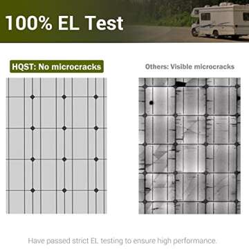 HQST 190W Monocrystalline Solar Panel for Off-Grid Power