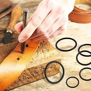 Durable 35-Piece Multi-Purpose Metal O Ring Set for Crafting