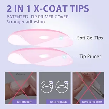 BTArtbox XCOATTIPS Gel Nail Kit for Easy Home Manicure