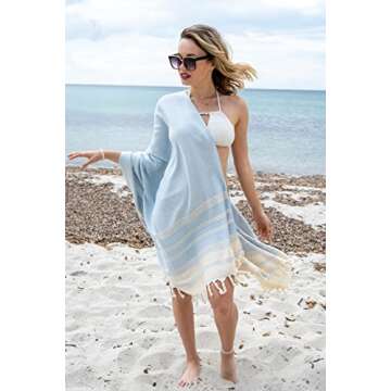 Luxury Organic Cotton Bath and Beach Towel - DEMMEX 71x36"