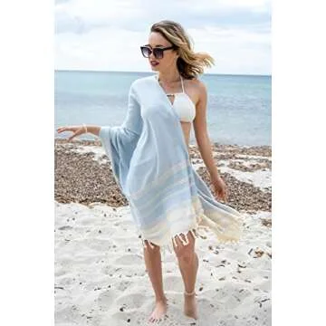 Luxury Organic Cotton Bath and Beach Towel - DEMMEX 71x36"