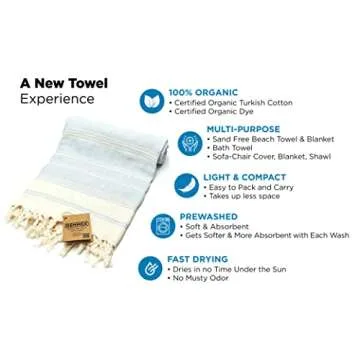 Luxury Organic Cotton Bath and Beach Towel - DEMMEX 71x36"