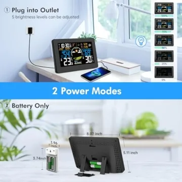 Brataste Wireless Weather Station HD Display Accurate Forecasts