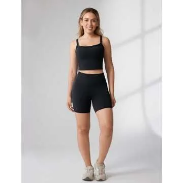 UNISSU High Waisted Biker Shorts with Tummy Control