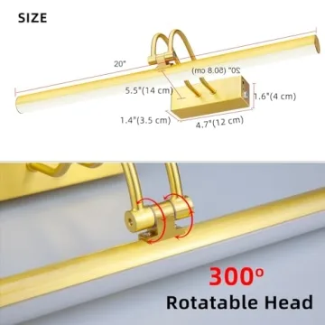 RAIFOOLLY 16in Battery Operated Picture Light