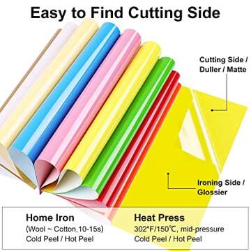 ARHIKY 38 Sheets Heat Transfer Vinyl Bundle 30 Colors