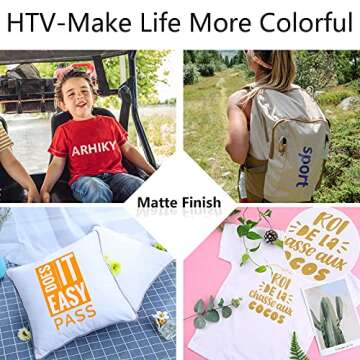 ARHIKY 38 Sheets Heat Transfer Vinyl Bundle 30 Colors