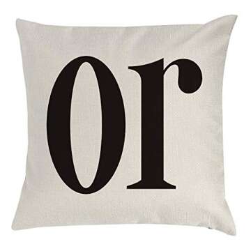 Willing Life Halloween Throw Pillow Covers 18 x18 Set of 4 Trick or Treat Orange Black Pillow Cases Fall Double Sided Outdoor Halloween Farmhouse Cushion Covers for Couch Pillows Indoor Home Decor