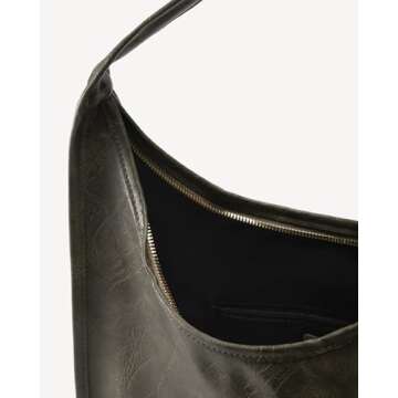 NEWBELLA Women's Hobo Handbags - Soft PU Leather Shoulder Tote Purses with Zipper for Stylish and Functional Everyday Use (Green)