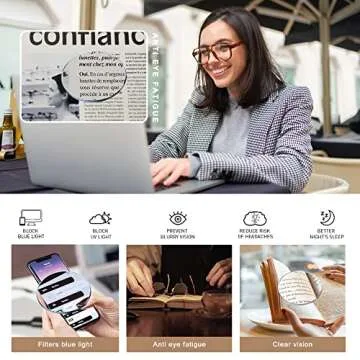 Trendy AMOMOMA Oversized Aviator Reading Glasses for All