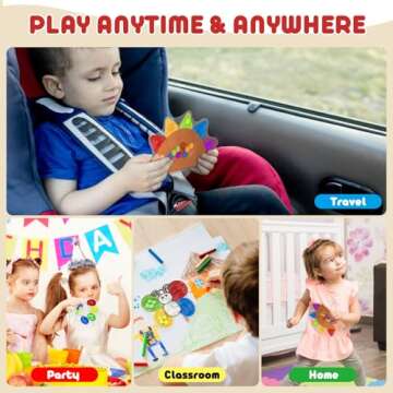 Squishy Sensory Toys for Kids - 3 Pack Color Sorting Sensory Toys for Kids with Autism - Stress Anxiety Relief Toys for Calm Down - Toddler Travel Fidget Toys - Easter Basket Stuffers for Kids