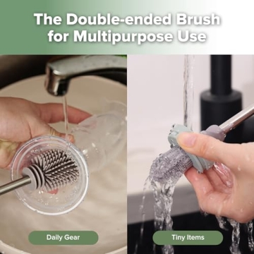 Haakaa Silicone Baby Bottle Cleaning Brush for Eco-Friendly Use