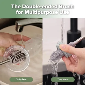 Haakaa Silicone Baby Bottle Cleaning Brush for Eco-Friendly Use