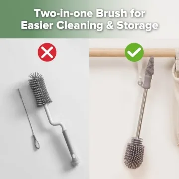 Haakaa Silicone Baby Bottle Cleaning Brush for Eco-Friendly Use