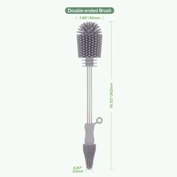 Haakaa Silicone Baby Bottle Cleaning Brush for Eco-Friendly Use