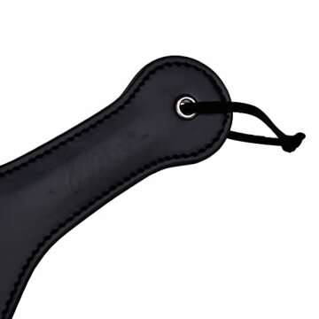 UTIMI Premium Leather SM Spanking Paddle for Sensual Play - Wide Impact, Soft & Durable for BDSM and...