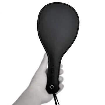 UTIMI Premium Leather SM Spanking Paddle for Sensual Play - Wide Impact, Soft & Durable for BDSM and Roleplay