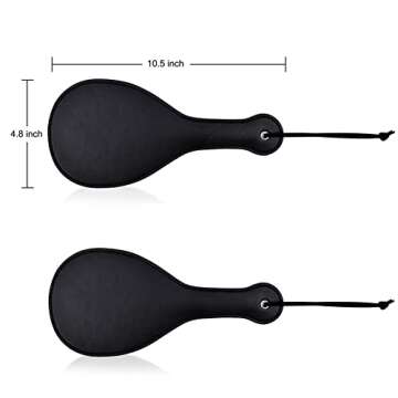 UTIMI Premium Leather SM Spanking Paddle for Sensual Play - Wide Impact, Soft & Durable for BDSM and Roleplay