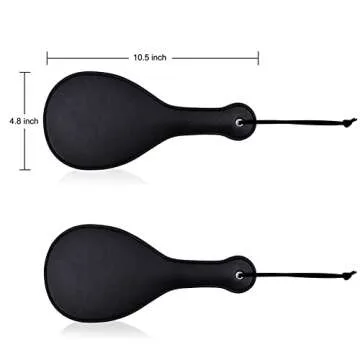 UTIMI Premium Leather SM Spanking Paddle for Sensual Play - Wide Impact, Soft & Durable for BDSM and Roleplay