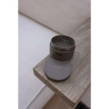 HygieneLab Men's Hair Gel - EWG Verified, Strong Hold, Matte Finish, Weightless Texture, Sandalwood ...