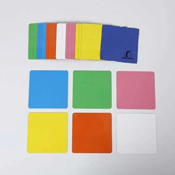 24 Dry Erase Magnets Set - Colorful Whiteboard Labels
