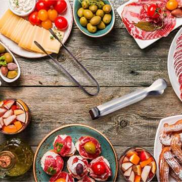 Gejoy Mini Tongs 12-Pack for Appetizers and Desserts