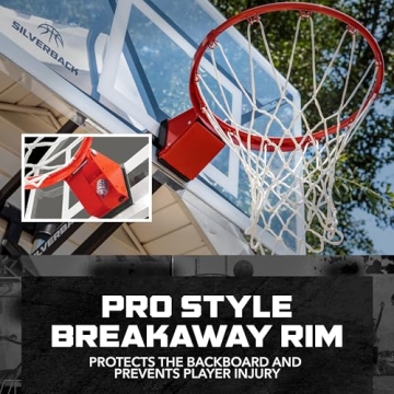 Silverback NXT 54" Adjustable Basketball Hoop with QuickPlay