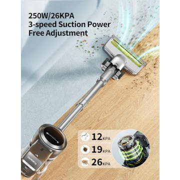 Kalado Cordless Vacuum Cleaner 250W Powerful Suction