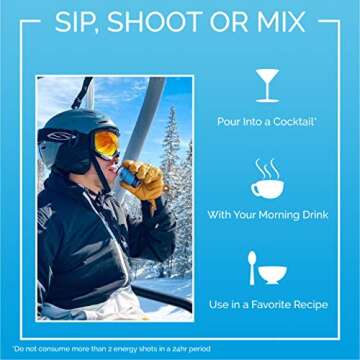 Ethan's Organic Clean Energy Shots Pomegranate Blueberry, Sugar Free Natural Pre-Workout Focus Boost, Gluten Free, Vegan, B6 & B12 Vitamin C with Green Tea Extract and Guayusa (4 Pack of 2oz Shots)