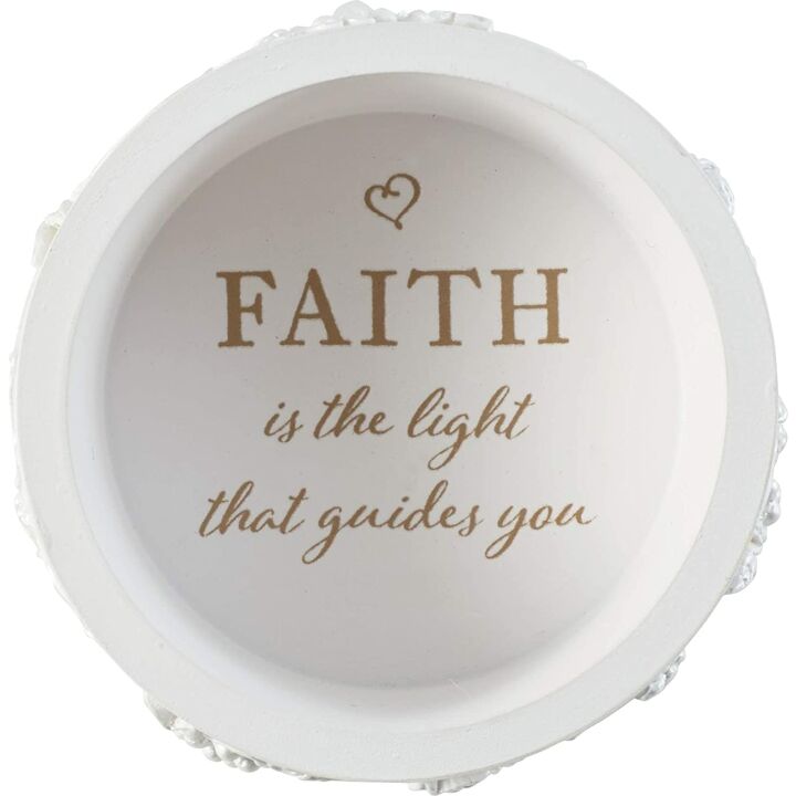 Precious Moments Faith is The Light Resin Box & Rosary