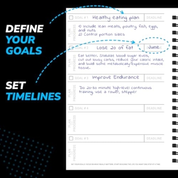 Cossac Fitness Journal & Workout Planner for All Enthusiasts