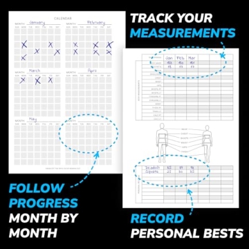 Cossac Fitness Journal & Workout Planner for All Enthusiasts