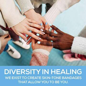 Tru-Colour Skin Tone Bandages Variety 4 Bag Pack (120 Count)