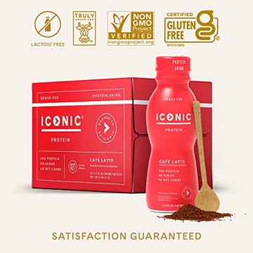 Iconic Protein Drinks Café Latte - 20g Protein & Low Carb