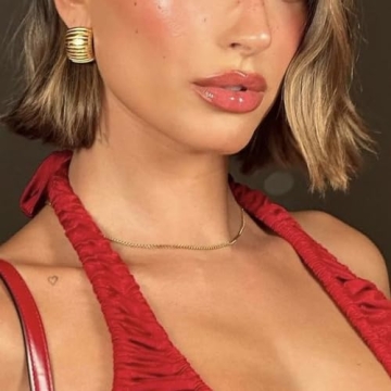 Trendy 18K Gold Plated Chunky Gold Hoop Earrings