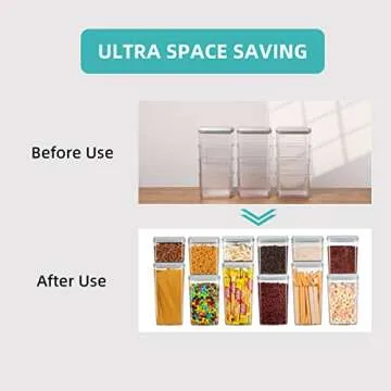 Ankou Pop Airtight Food Storage Containers - 12 Pcs Set for Kitchen Organization