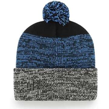 '47 UCLA Bruins UCLA Beanie Mens Womens Cuffed Knit Winter Hat Static Style, Stretch Fit, Blue, One ...