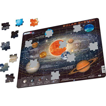 Larsen Puzzles Solar System 70 Piece Jigsaw Puzzle for Kids