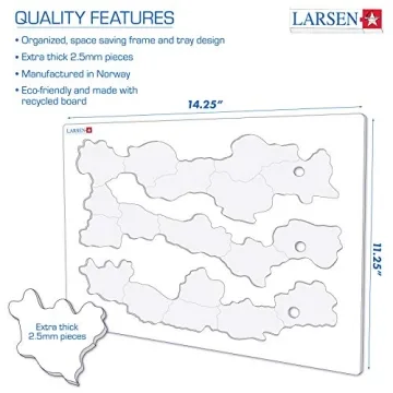 Larsen Puzzles Solar System 70 Piece Jigsaw Puzzle for Kids