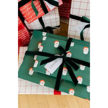 Premium Christmas Wrapping Paper Set - 3 Rolls, 105 sq. ft.