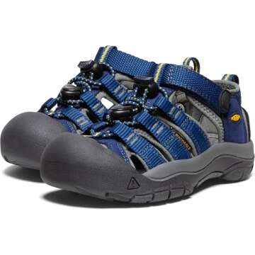 KEEN Newport H2 Water Sandals for Kids - Waterproof Closed Toe 8 US Unisex Little Kid