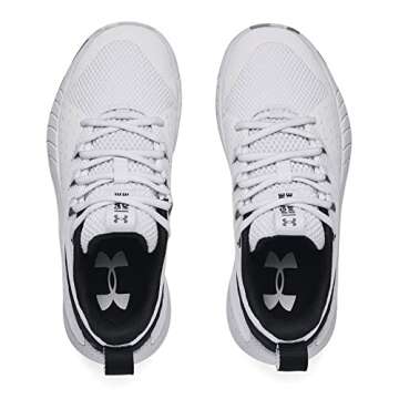 Under Armour Women's HOVR Ascent Basketball Shoe (White/Black, us_Footwear_Size_System, Adult, Women, Numeric, Medium, Numeric_10)